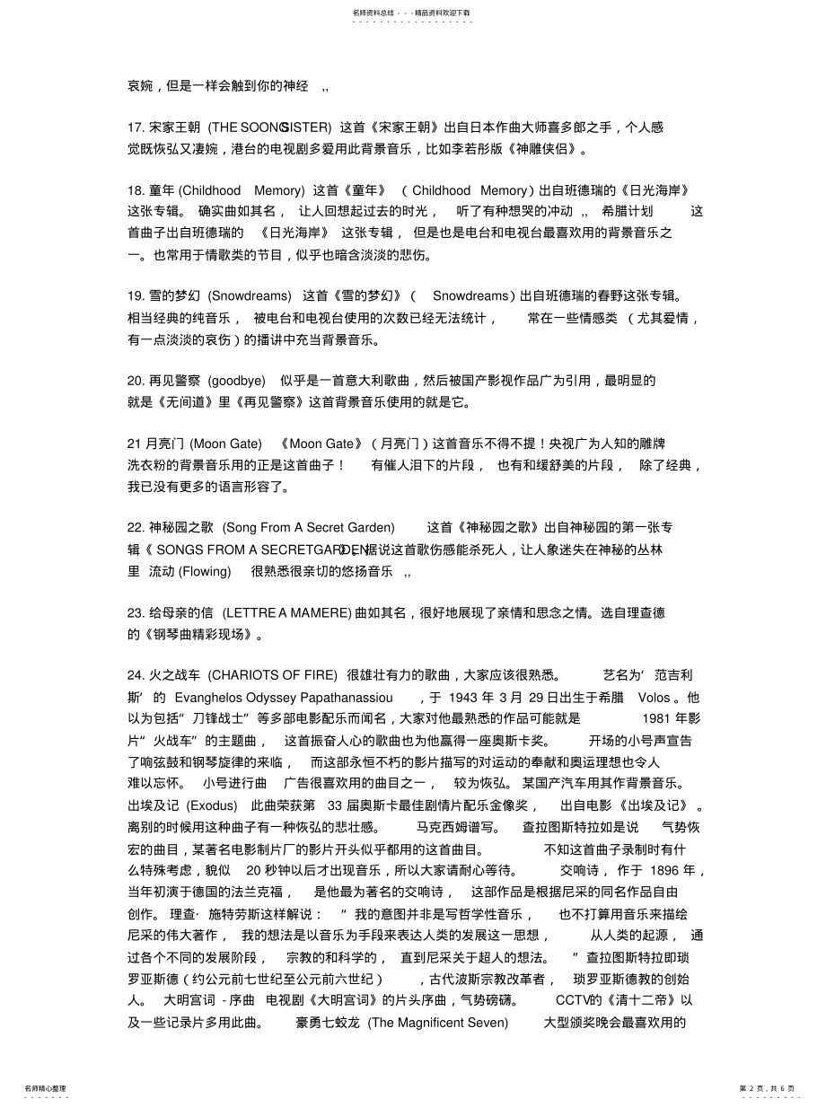 2022年2022年经典背景音乐纯钢琴曲可做背景音 .pdf_第2页