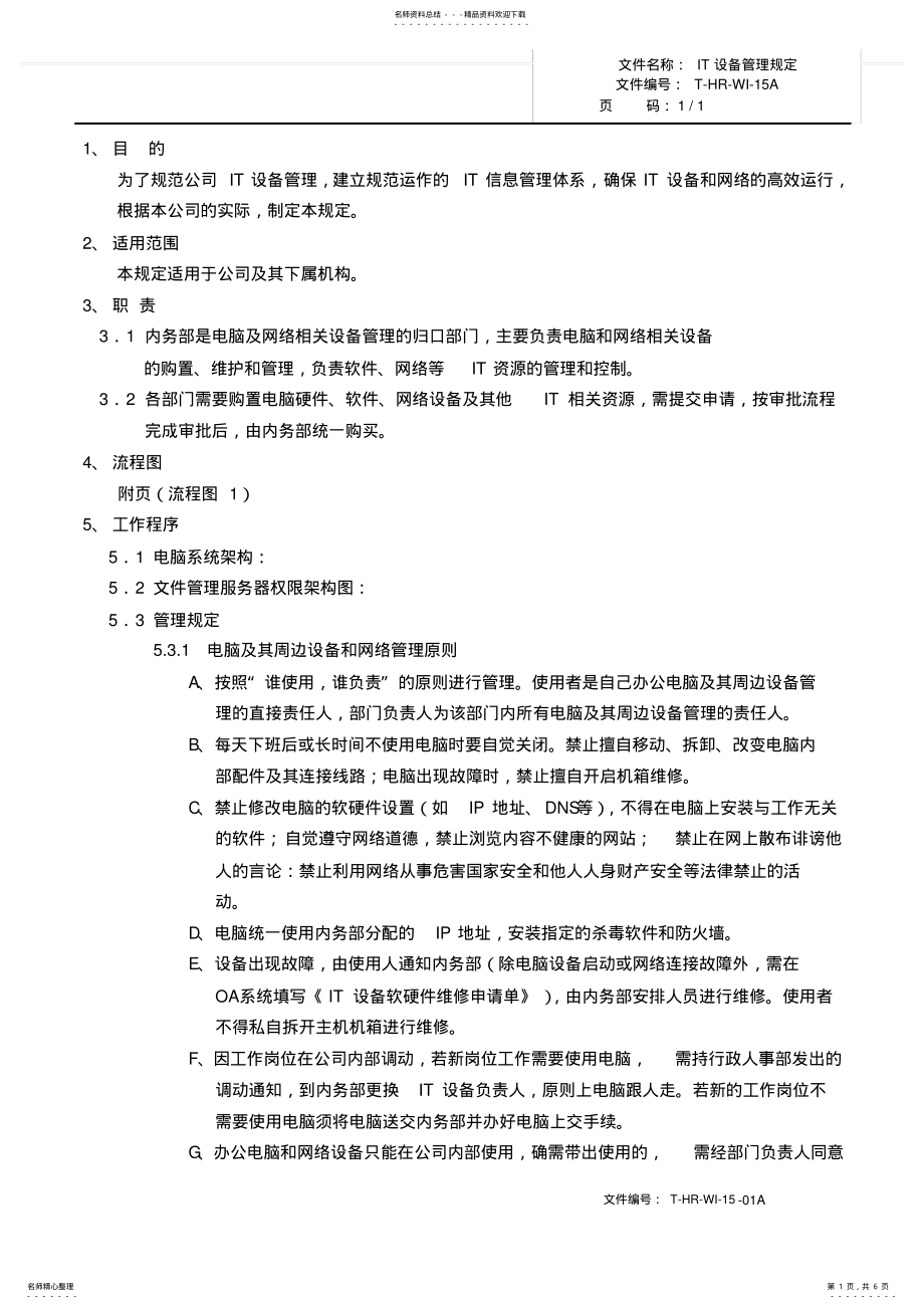 2022年IT设备管理规定 .pdf_第1页