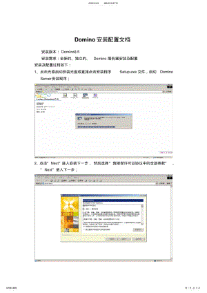 2022年Domino服务器安装配置文档 .pdf