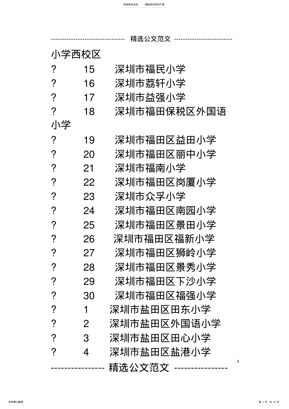 2022年深圳小学排名 .pdf_第2页