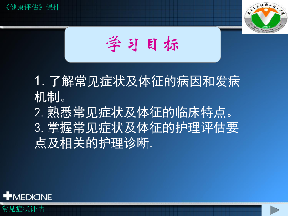 健康评估》第三章常见症状评估ppt课件.pptx_第2页