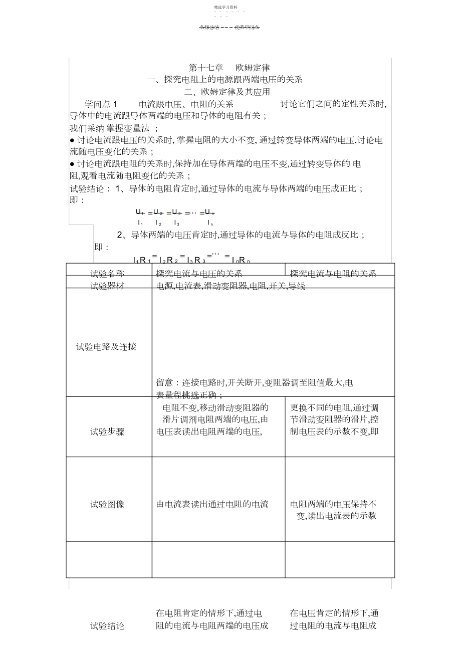 2022年欧姆定律知识点总结.docx_第1页