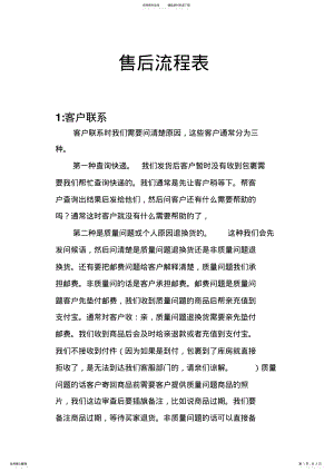 2022年淘宝售后客服工作流程 .pdf