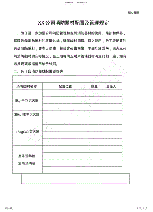 2022年消防器材配置明细表格模板知识 .pdf