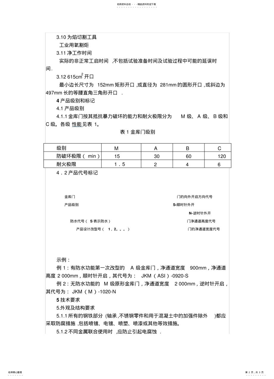 2022年2022年金库门通用技术条件 .pdf_第2页