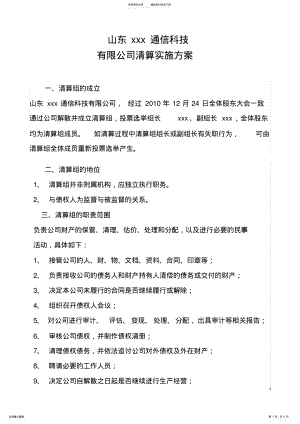 2022年清算实施方案 .pdf