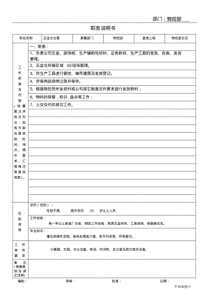 五金仓管职务说明书.pdf