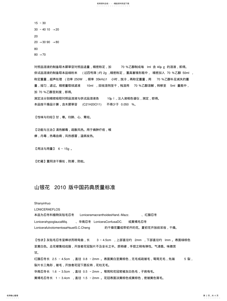 2022年2022年金银花版中国药典质量标准 .pdf_第2页