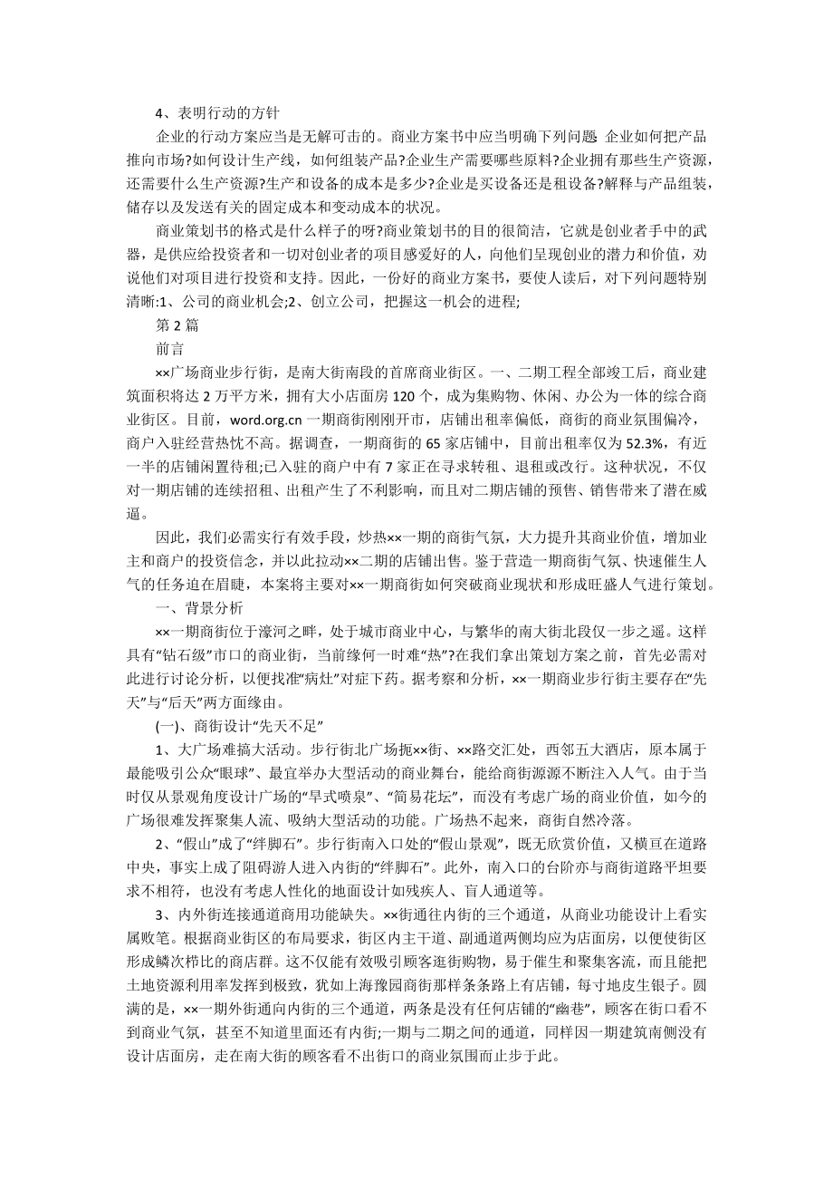 商业活动策划书模板.docx_第2页