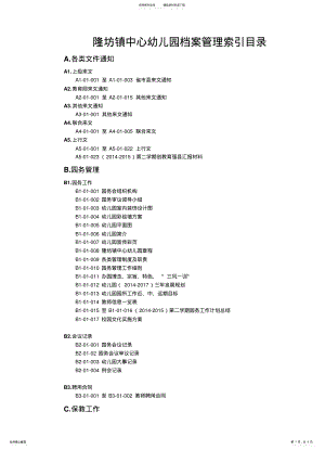 2022年档案管理索引目录 .pdf