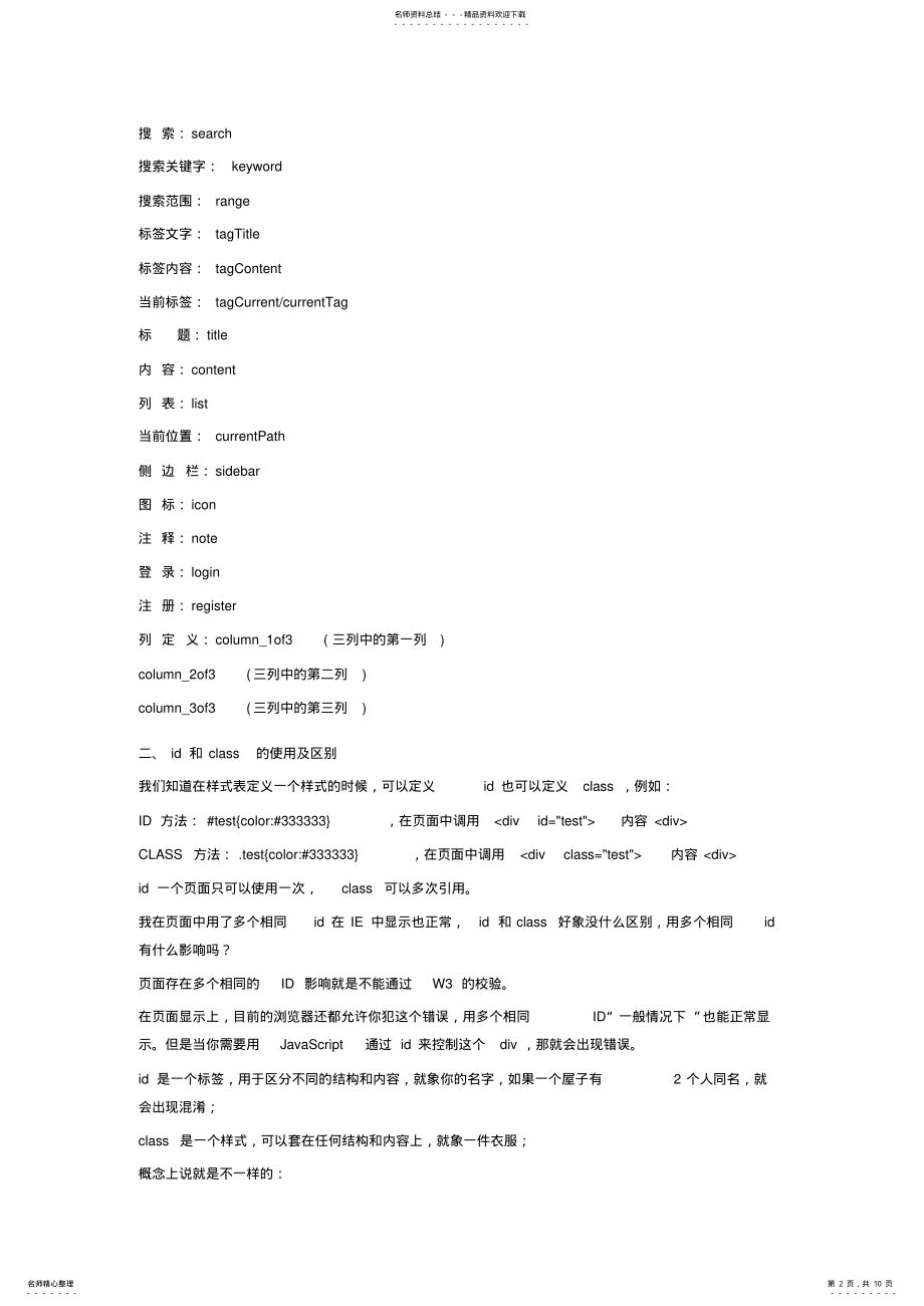 2022年CSS规范-根据WC标准制定 .pdf_第2页