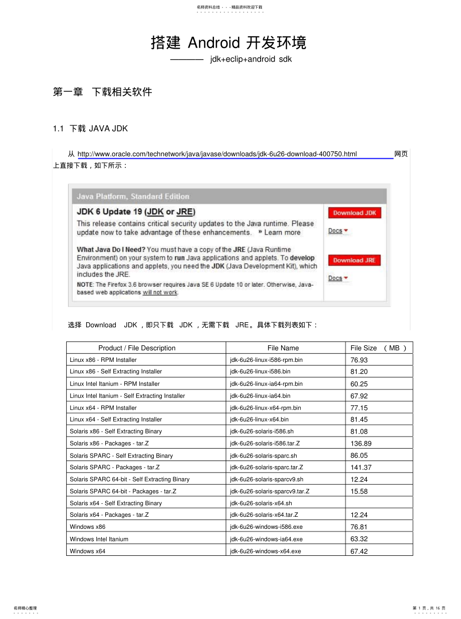 2022年Android开发环境搭建[整 .pdf_第1页