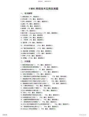 2022年2022年计算机网络技术应用自测题 .pdf