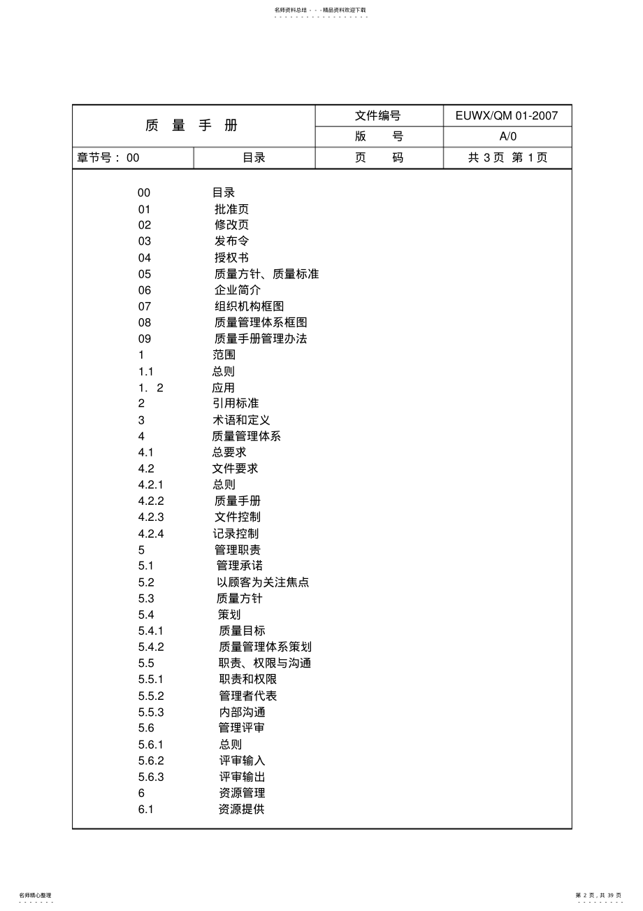 ISO软件开发全套文档_质量手册 .pdf_第2页