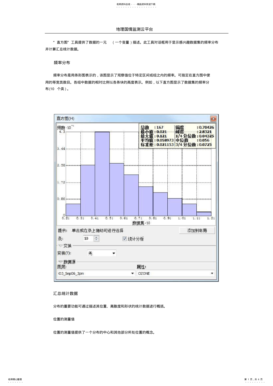 2022年ArcGIS教程：直方图 .pdf_第1页