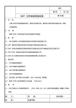 SMT元件贴装检验标准.pdf