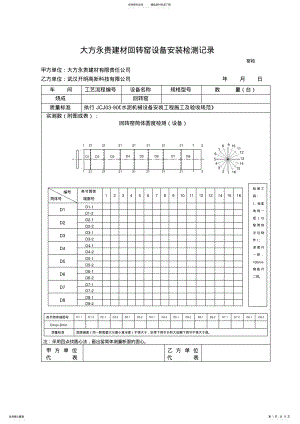 2022年水泥厂回转窑安装竣工验收记录表汇总 .pdf