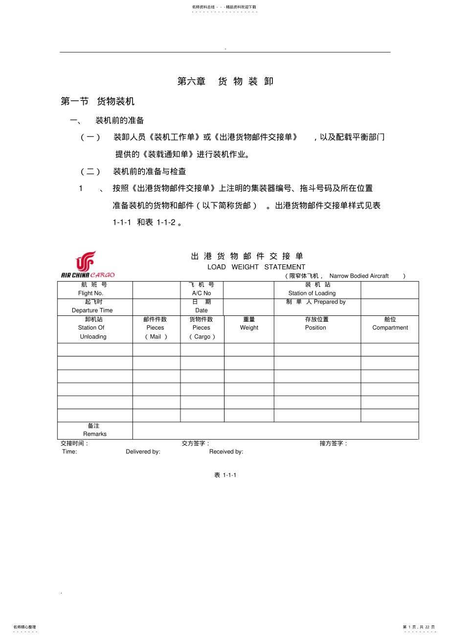 2022年2022年航空货物装卸 .pdf_第1页