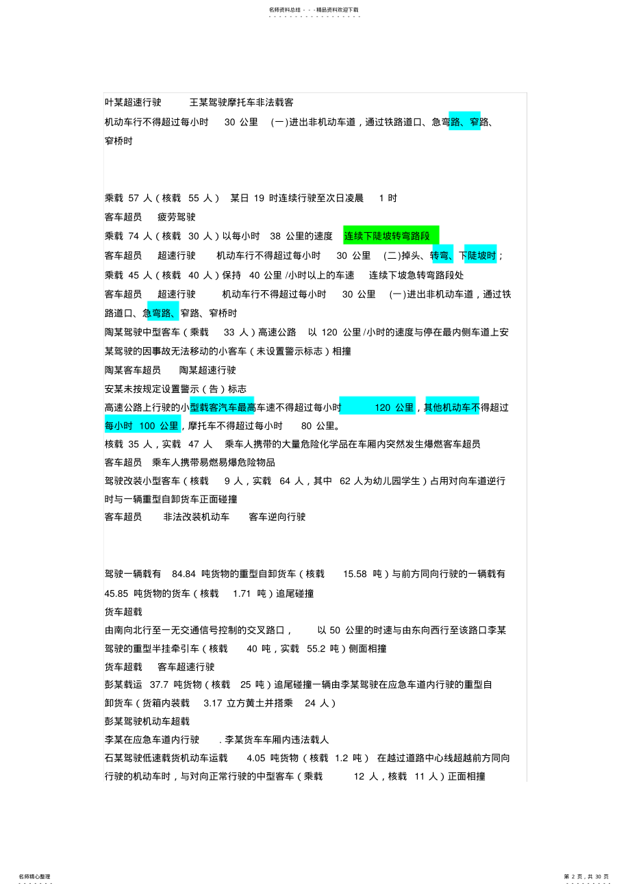 2022年2022年科目四安全文明驾驶总结 .pdf_第2页