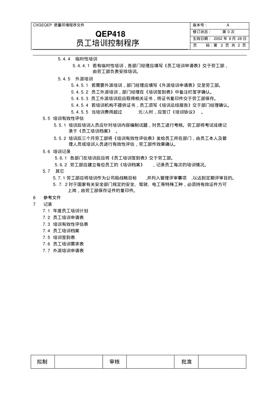 员工培训控制程序.pdf_第2页