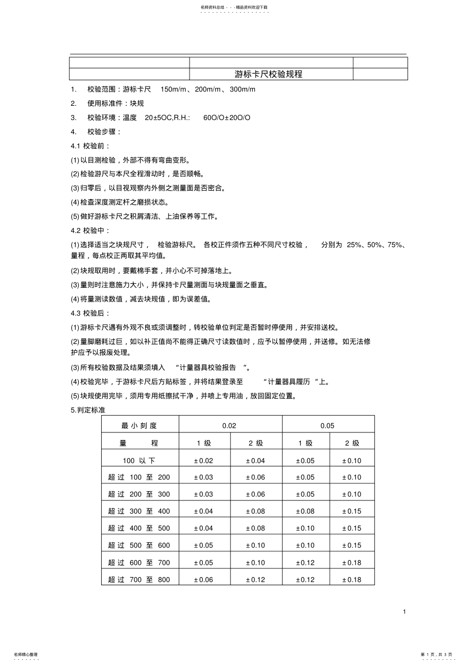 2022年游标卡尺校验规程实用 .pdf_第1页