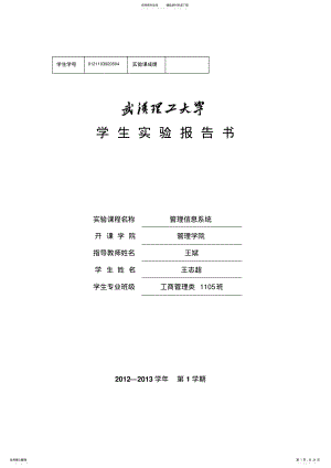 2022年2022年管理信息系统实践报告 .pdf