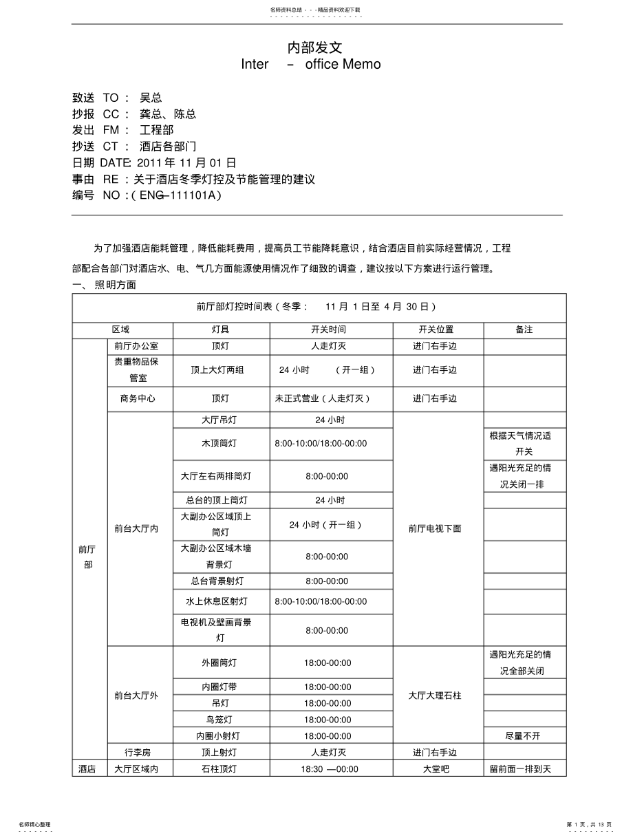 2022年2022年酒店灯控及节能管理制度 .pdf_第1页