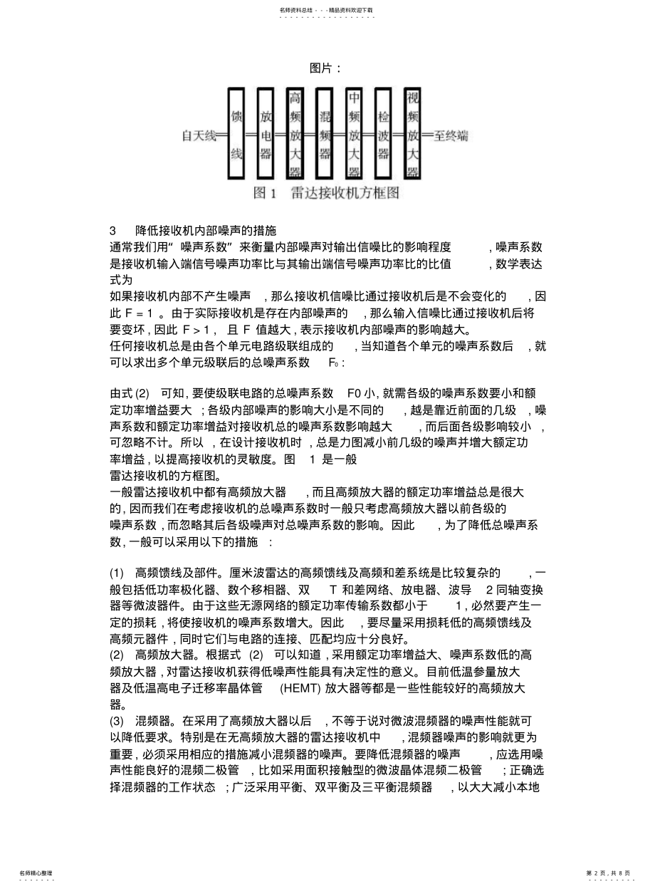 2022年2022年降低雷达接收机中噪声的几种方法 .pdf_第2页