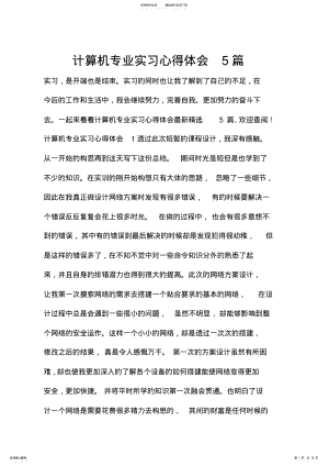 2022年2022年计算机专业实习心得体会篇 .pdf