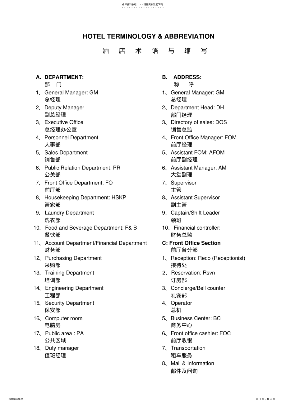 2022年2022年酒店专业术语 3.pdf_第1页