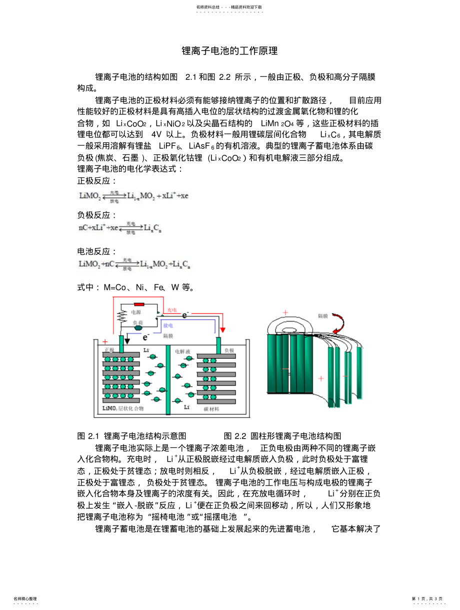 2022年2022年锂电池的工作原理 .pdf_第1页