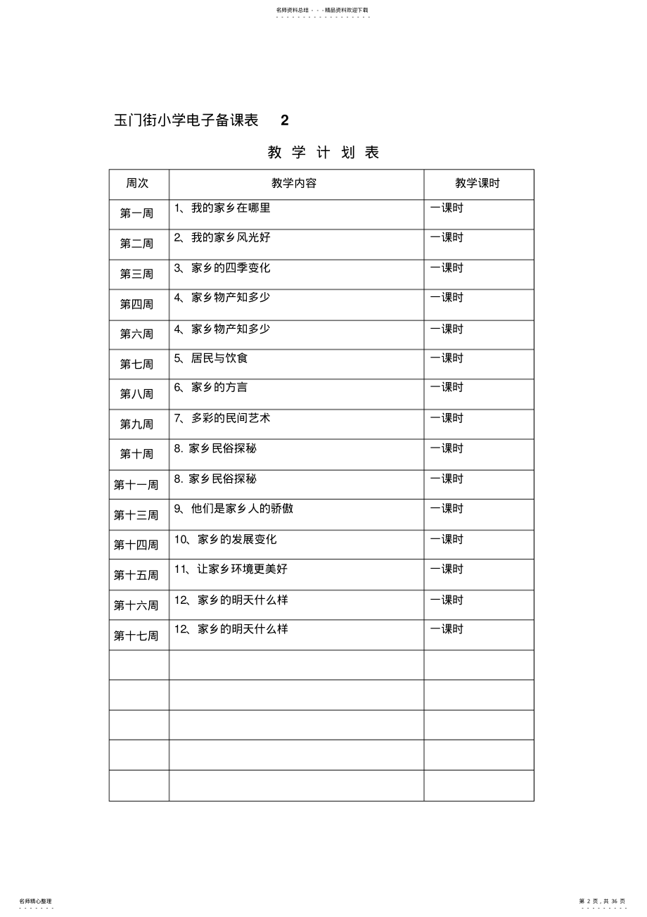 2022年未来版品德与社会四年级下册教案 .pdf_第2页