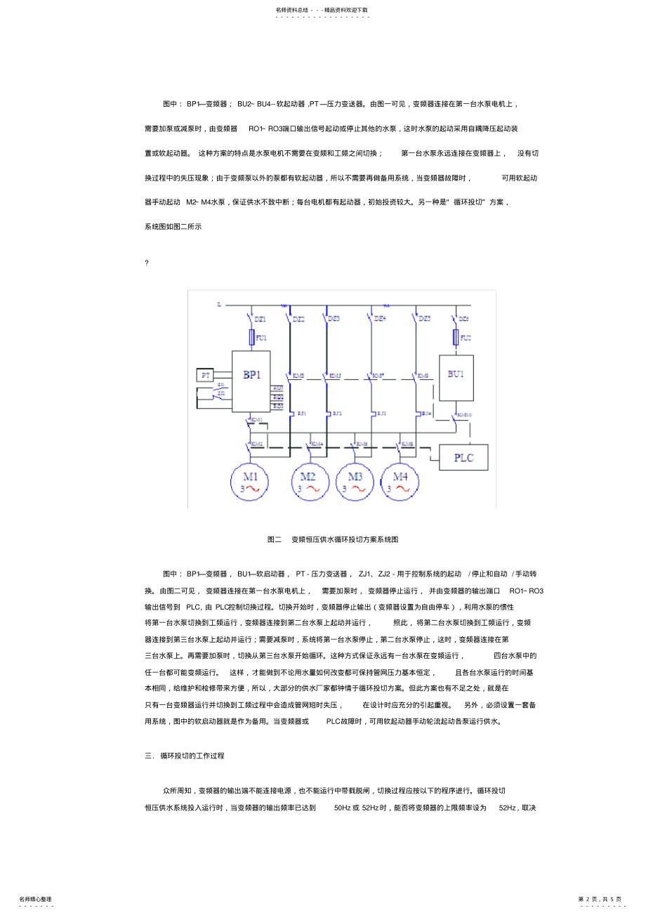 2022年森兰变频器在自来水厂的恒压供水系统解决方案 .pdf_第2页