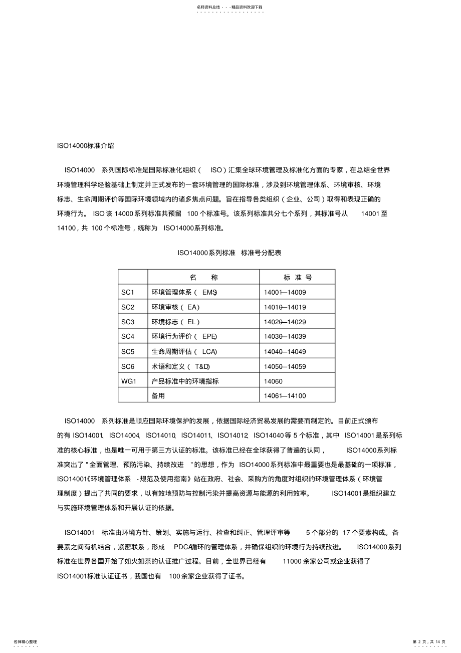 2022年ISO环境管理体系认证分解 .pdf_第2页