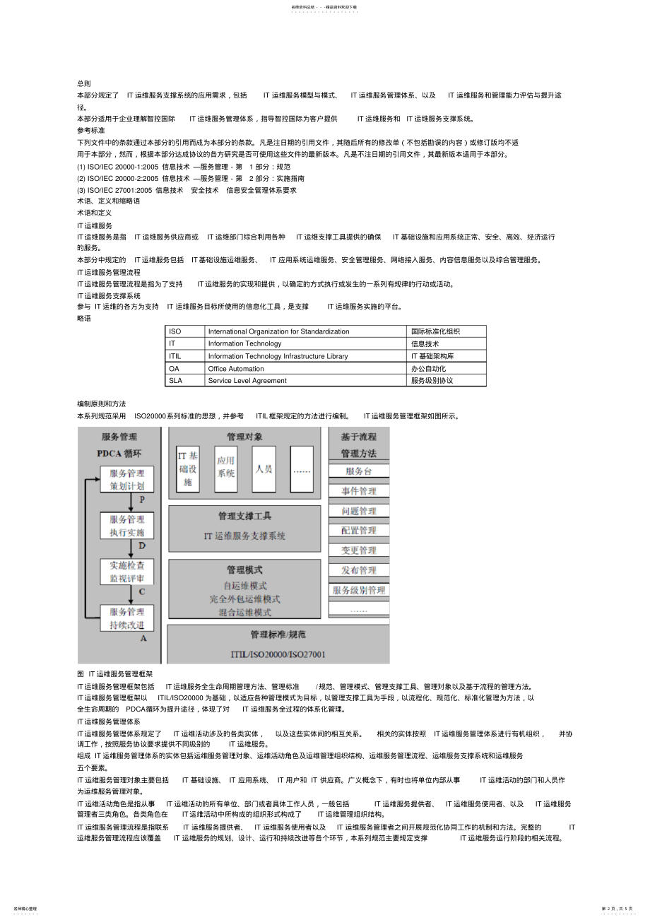 2022年IT运维服务规范== .pdf_第2页