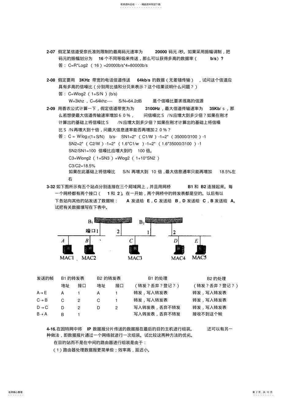 2022年2022年计算机网络复习题 .pdf_第2页