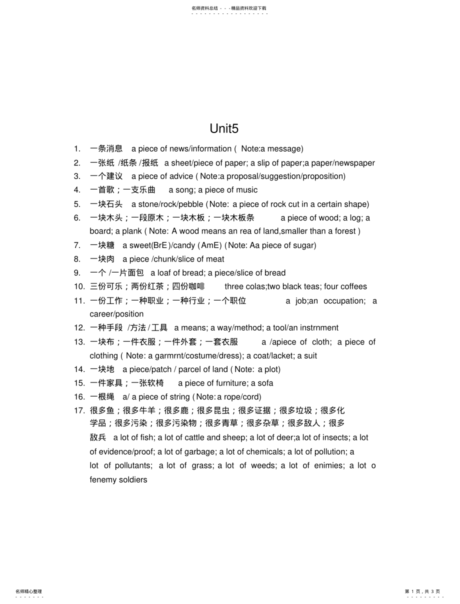 2022年杨立民现代大学英语第三册Unit课后练习参照 .pdf_第1页