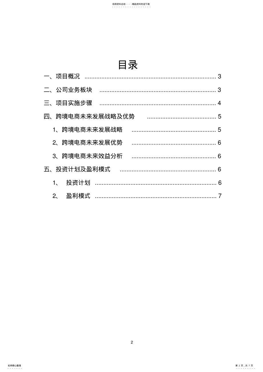 2022年2022年跨境电商商业计划书 6.pdf_第2页