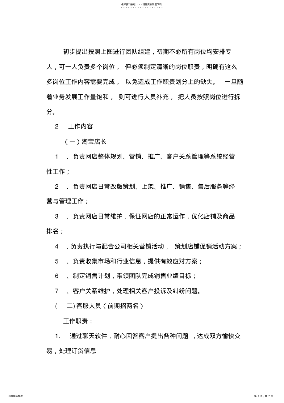 2022年淘宝运营全年计划书 .pdf_第2页