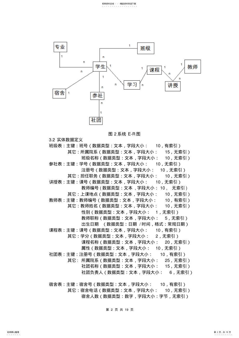 2022年access学生管理信息系统_正文示例 .pdf_第2页