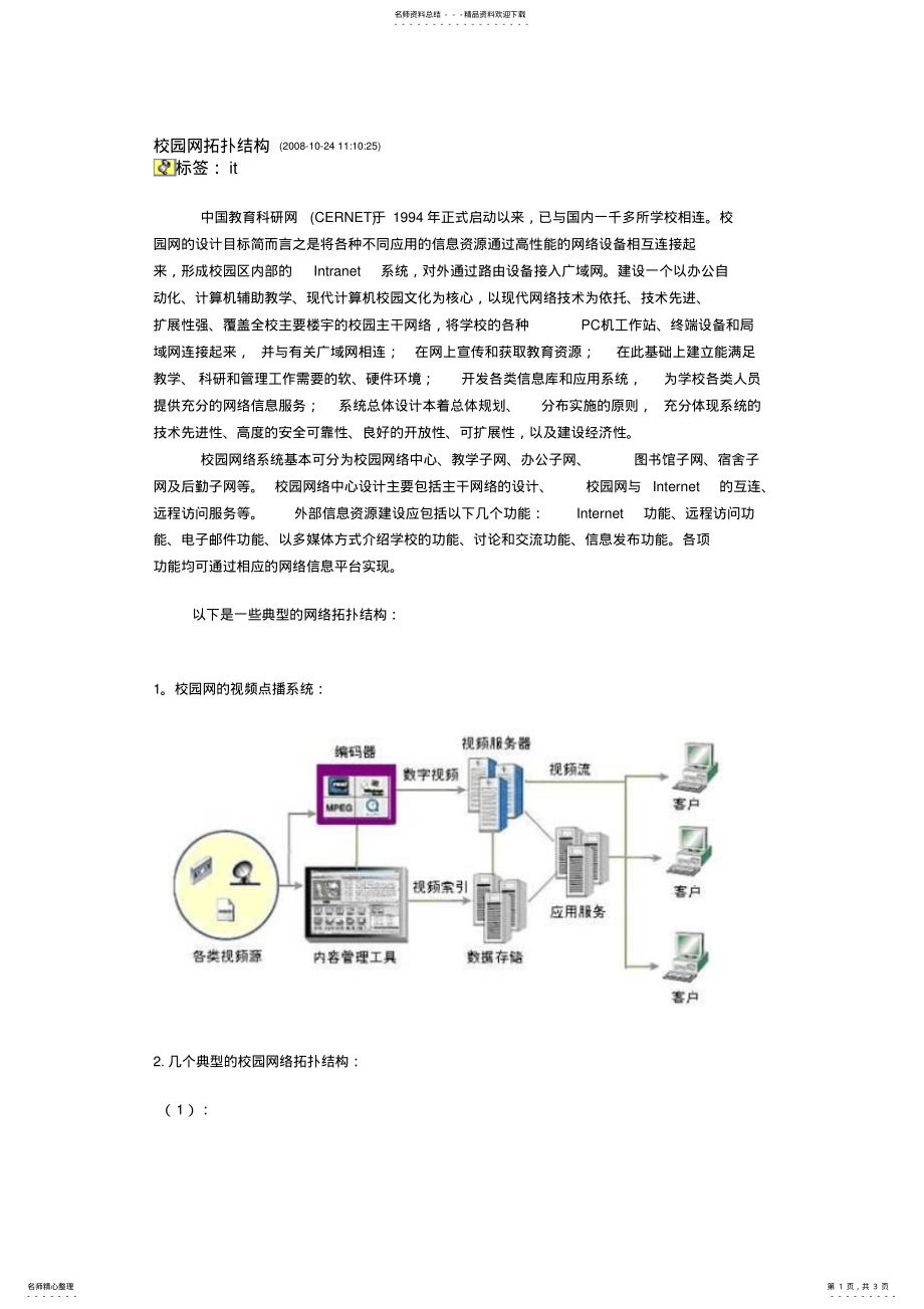 2022年校园网拓扑结构 .pdf_第1页