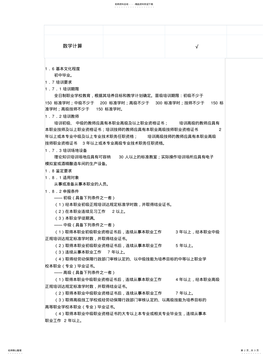 2022年2022年酒精酿造工国家职业标准 .pdf_第2页