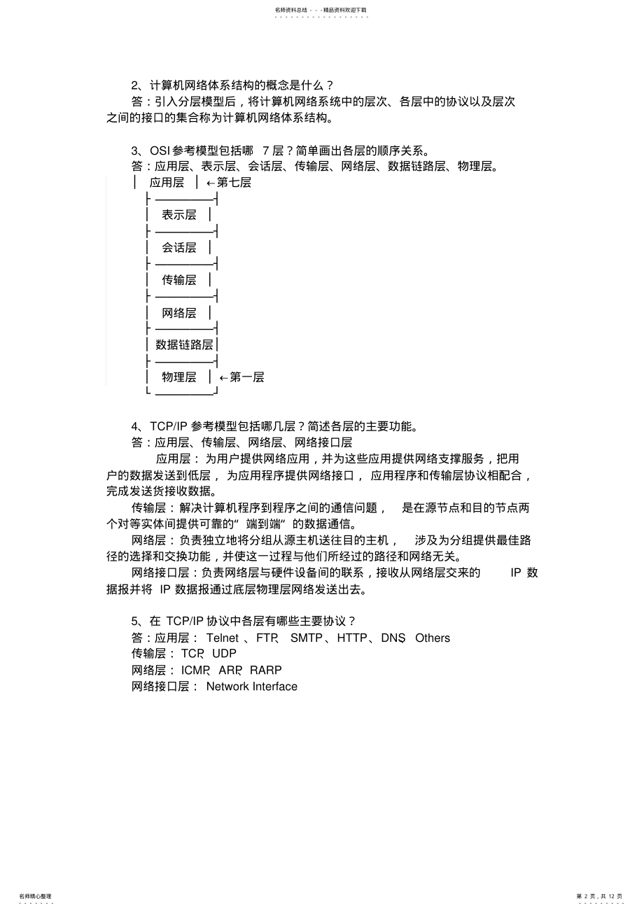 2022年2022年计算机网络简答题 3.pdf_第2页