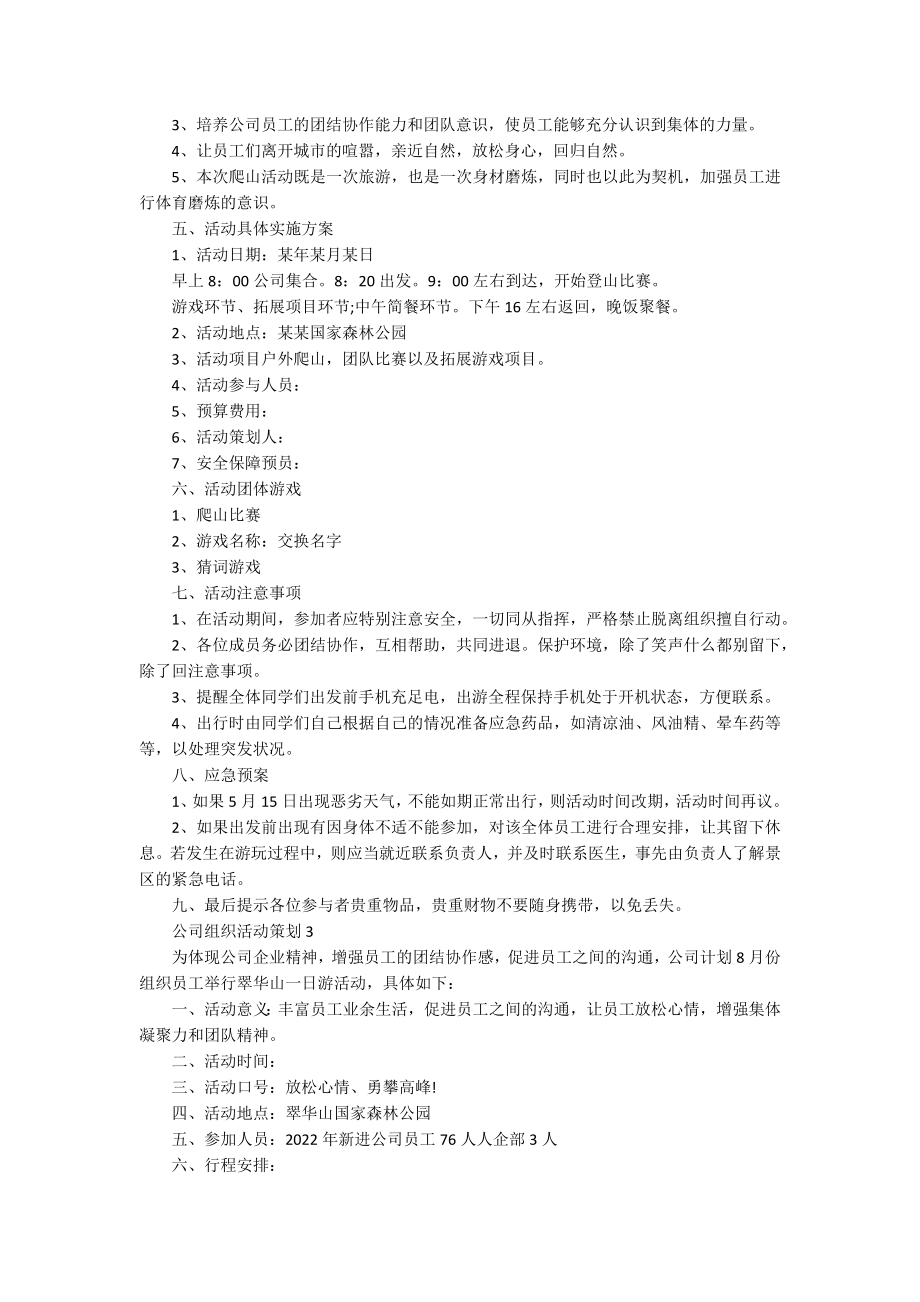 公司组织活动策划2022范文.docx_第2页