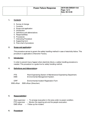 ISO14001：2015停电响应应急程序英文版.pdf