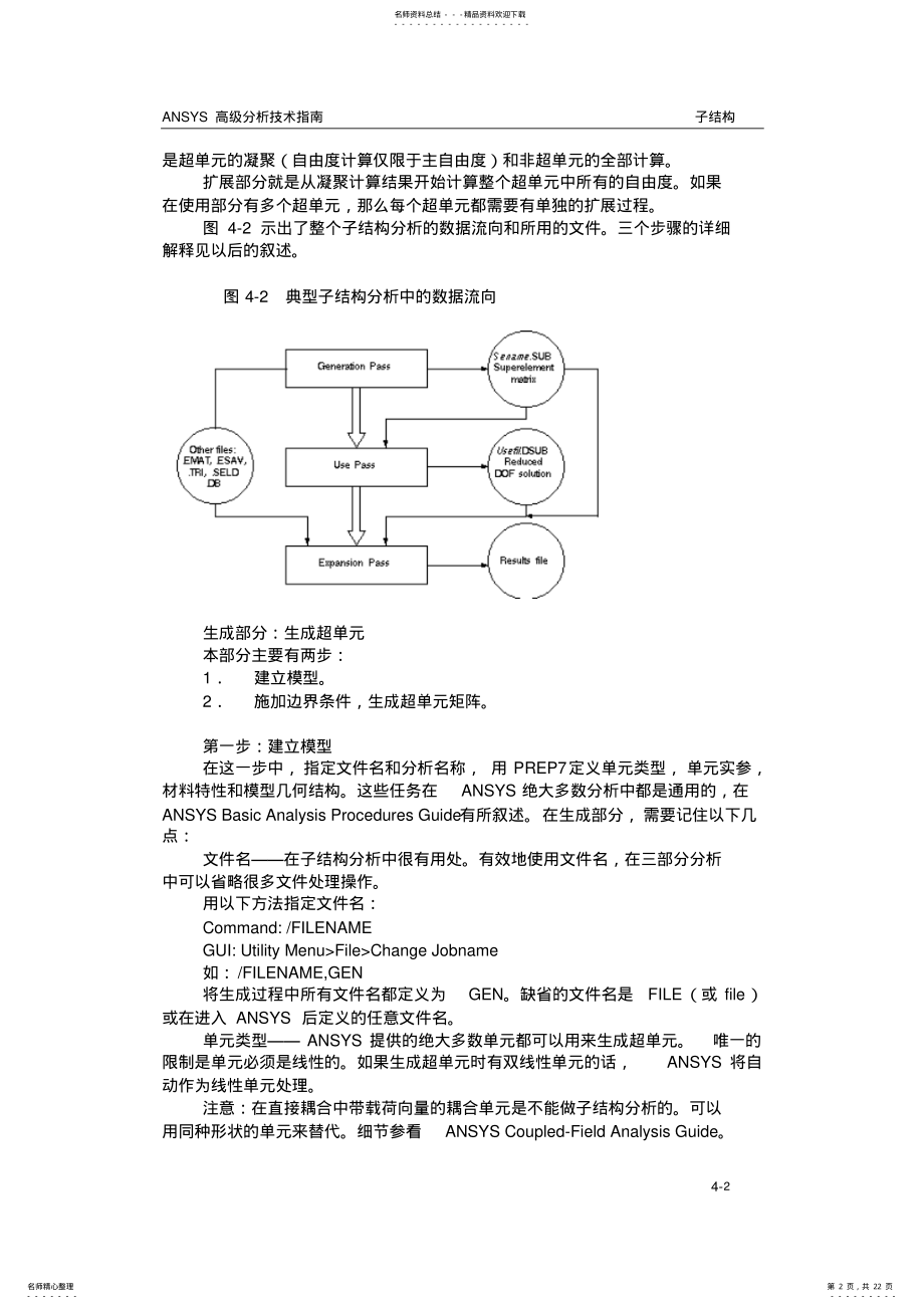 2022年ANSYS高级分析技术指南：第四章子结构 .pdf_第2页