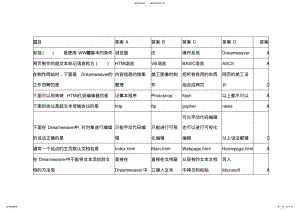 2022年DW网页设计与制作题库 .pdf