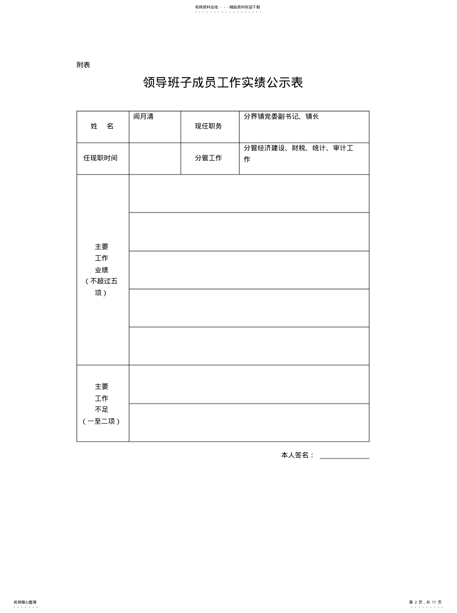 2022年2022年领导班子成员近两年工作实绩公示表)[ .pdf_第2页