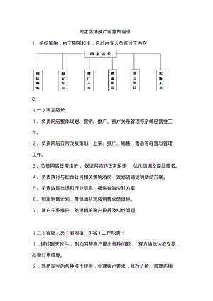 泽通淘宝店铺推广运营计划书.pdf