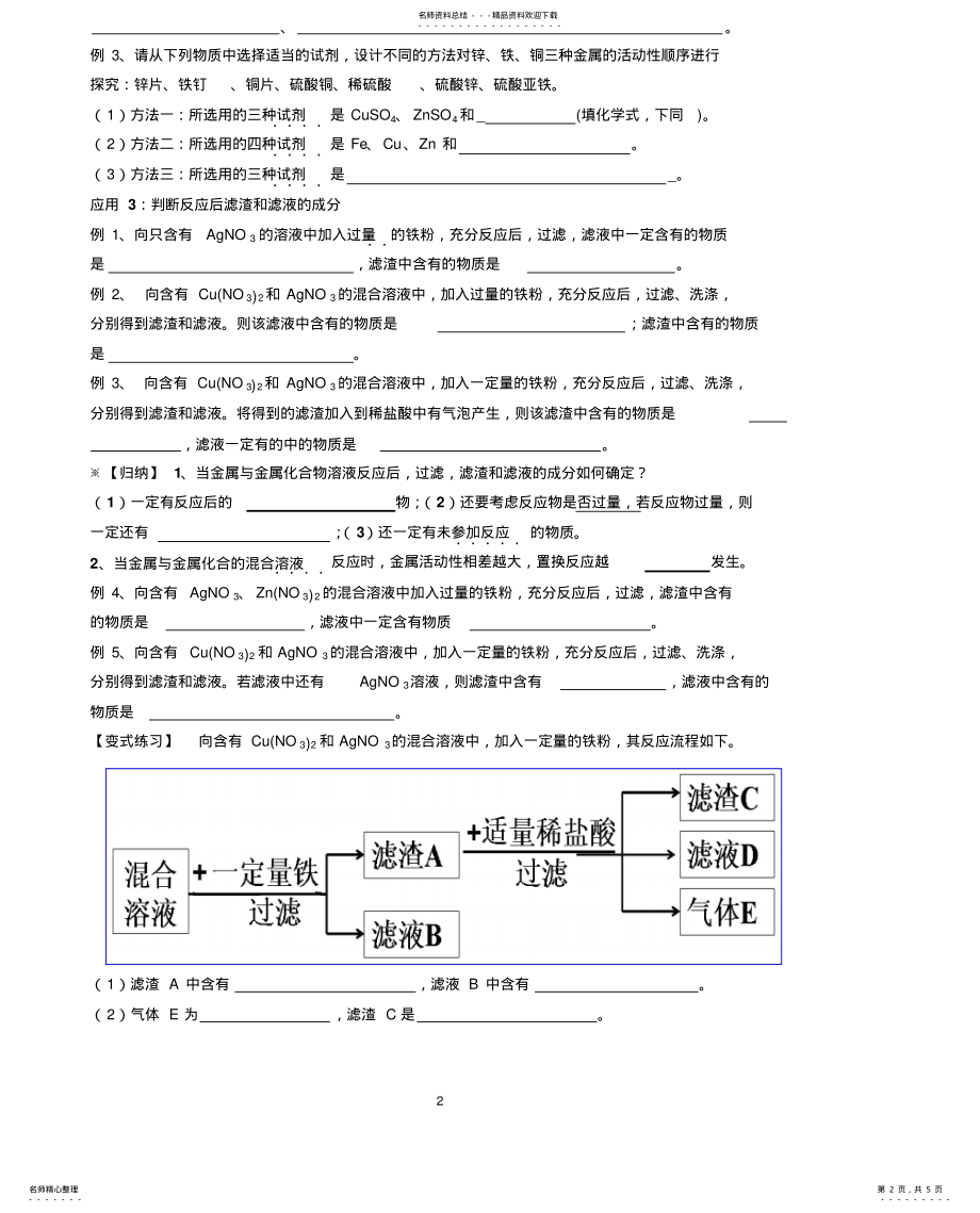 2022年2022年金属活动性顺序及其应用 .pdf_第2页